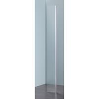 Royal Plaza Parri hoekdeel 25x200cm zilver profiel en helder glas met clean coating 23778