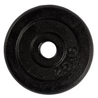 Virtufit Gietijzeren Halterschijf - Halter gewicht - 30 mm - 2,5 kg - Zwart