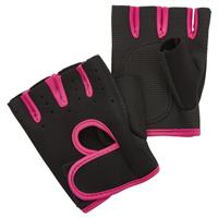 Fit Essentials fitness handschoenen zwart/roze