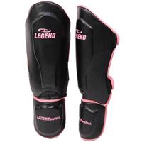 Legend Sports scheenbeschermers Best dames zwart/roze 