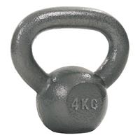 Sport-Thieme Kettlebell Hamerslag, geschilderd, grijs, 4 kg