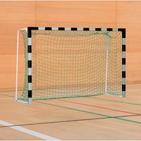 Sport-Thieme Handbal-doel met vaste netbeugel, Zwart-zilver, IHF, doeldiepte 1,25 m