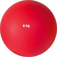 Sport-Thieme Stootkogel van kunststof, 6 kg, rood, ø 140 mm