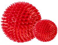 Atipick massagebal Spiky 10 cm PVC rood