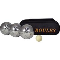 Merkloos Kaatsbal ballen gooien jeu de boules set in draagtas -