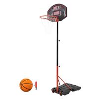 Ecd Germany Basketbal hoepel met standaard, oranje/zwart, 248 cm, gepoedercoat staal