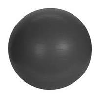 Merkloos Grote Zwarte Yogabal Met Pomp Sportbal Fitnessartikelen 75 Cm - Fitnessballen