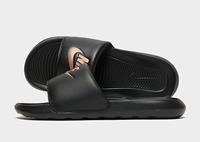Nike Victori One Slippers Dames - Black/Black/Metallic Red Bronze - Dames