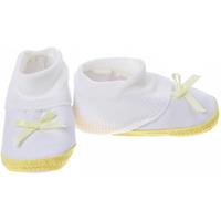 Junior Joy Babyschoenen Hoog Newborn Meisjes Wit/geel Met Strik