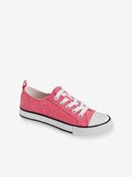 VERTBAUDET Stoffen decoratieve sneakers voor meisjes roze engels borduurwerk