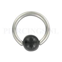 Piercings.nl BCR 1.6 mm acryl zwart
