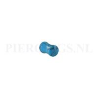 Piercings.nl Plug turquoise 6 mm 6 mm