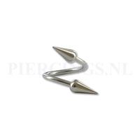 Piercings.nl Twister 1.2 mm ronde cones S