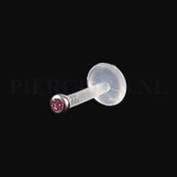 Piercings.nl Labret 1.6 mm flexibel roze