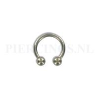 Piercings.nl Circulair barbell titanium 1.2 mm