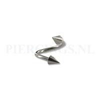 Piercings.nl Twister 1.2 mm titanium spikes
