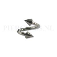 Piercings.nl Twister 1.6 mm titanium spikes