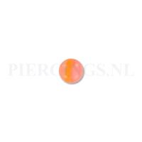 Piercings.nl Balletje 1.6 mm acryl oranje band