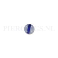 Piercings.nl Balletje 1.6 mm acryl licht blauw met band