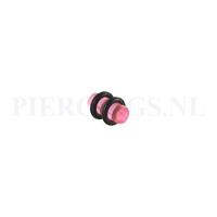 Piercings.nl Plug acryl roze 5 mm 5 mm