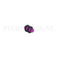Piercings.nl Plug acryl violet 4 mm 4 mm