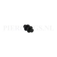 Piercings.nl Plug acryl zwart 4 mm 4 mm