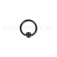 Piercings.nl BCR 1.2 mm zwart 10 mm