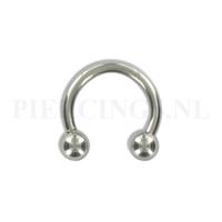 Piercings.nl Circulair barbell 1.6 mm 8 mm