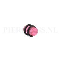 Piercings.nl Plug acryl roze 8 mm 8 mm