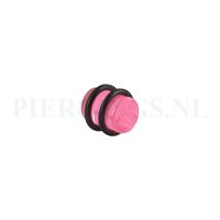 Piercings.nl Plug acryl roze 10 mm 10 mm