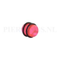 Piercings.nl Plug acryl roze 12 mm 12 mm