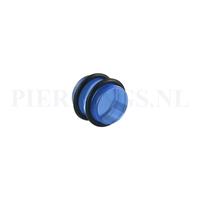 Piercings.nl Plug acryl blauw 12 mm 12 mm