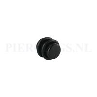 Piercings.nl Plug acryl zwart 10 mm 10 mm
