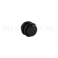 Piercings.nl Plug acryl zwart 12 mm 12 mm