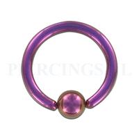 Piercings.nl BCR 1.6 mm geanodiseerd paars