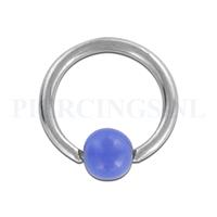 Piercings.nl BCR 1.2 mm x 8 mm blauw