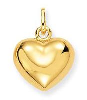Glow Gouden Hanger/Bedel hart 8 x 10 mm 230.0002.00