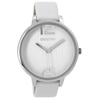 OOZOO C9530 Horloge Timepieces Collection zilverkleurig-wit 42 mm
