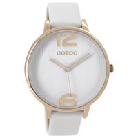 OOZOO C9531 Horloge Timepieces Collection rosekleurig-wit 42 mm