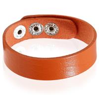 lgtjwls Leren armband LGT Jewels Verstelbaar Oranje