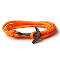 lgtjwls Anker armband Neon Oranje polyester koord