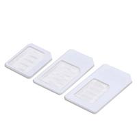 4 in 1 (Nano SIM to Micro SIM Card+ Micro SIM to Standard Card + Nano SIM to Standard Card + Sim Card Tray Holder Eject Pin Key Tool) Kit for iPhone 5 / iPhone 4 & 4S(White)