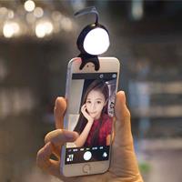 For Smart Phone Self Light with Hook(Black)