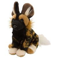 Wild Republic Pluche zwart/bruine hyena knuffel 20 cm speelgoed Bruin