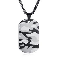 mendes Camouflage Dogtag kettinghanger inclusief ketting