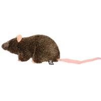 Pluche bruine rat staand knuffel 22 cm speelgoed Bruin
