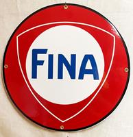 Fiftiesstore Fina Logo Rond Emaille Bord 30 cm