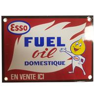 Fiftiesstore Esso Fuel Oil Domestique Emaille Bord - 15 x 11 cm