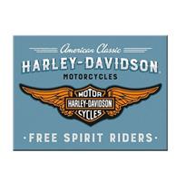 Fiftiesstore Harley-Davidson Logo Blue Magneet