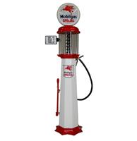 Fiftiesstore American Mobilgas Special 6 Gallon Benzinepomp - Rood & Wit - Reproductie